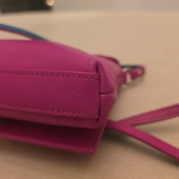 Kate Spade Pink Leather Newbury Lane Sally Twist Lock  Crossbody Bag, EUC - Picture 6 of 15